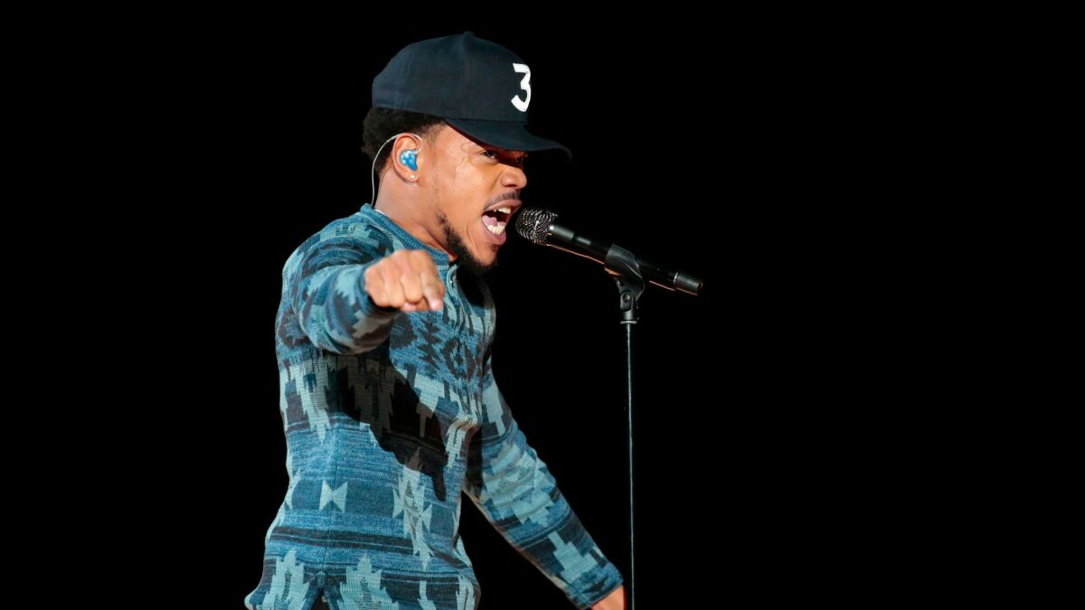 Chance the Rapper performs.