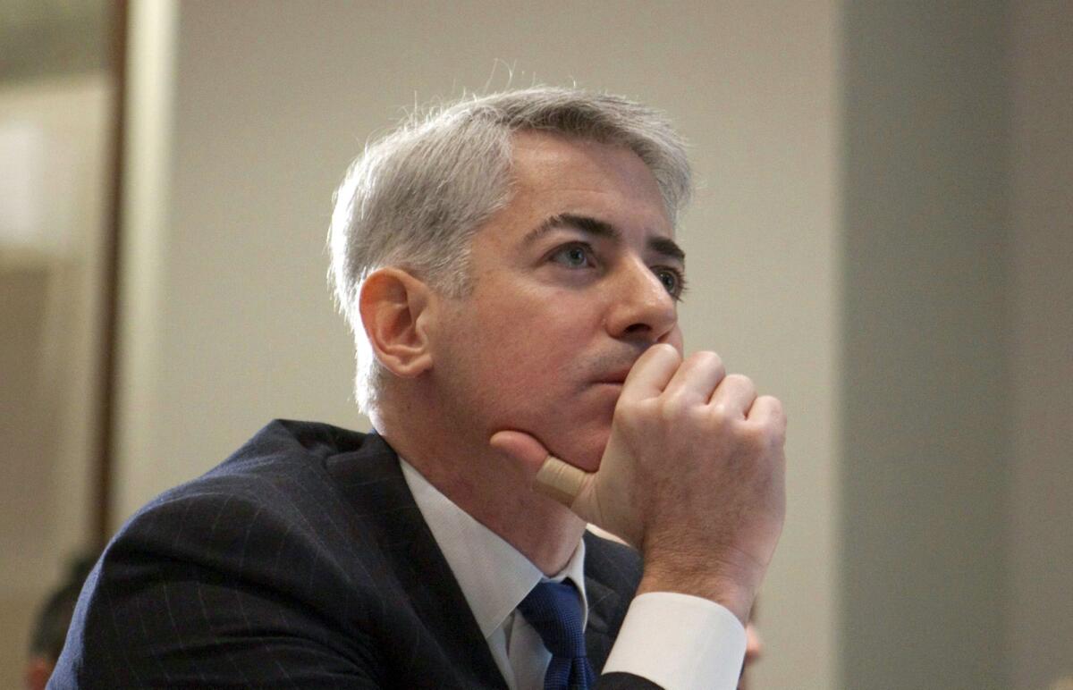 A 2012 photo of activist investor Bill Ackman, who has led a campaign against nutritional products company Herbalife. Ackman acknowledged Friday that a contractor hired by Ackman's firm has been subpoenaed by the Department of Justice probing possible market manipulation of Herbalife shares.