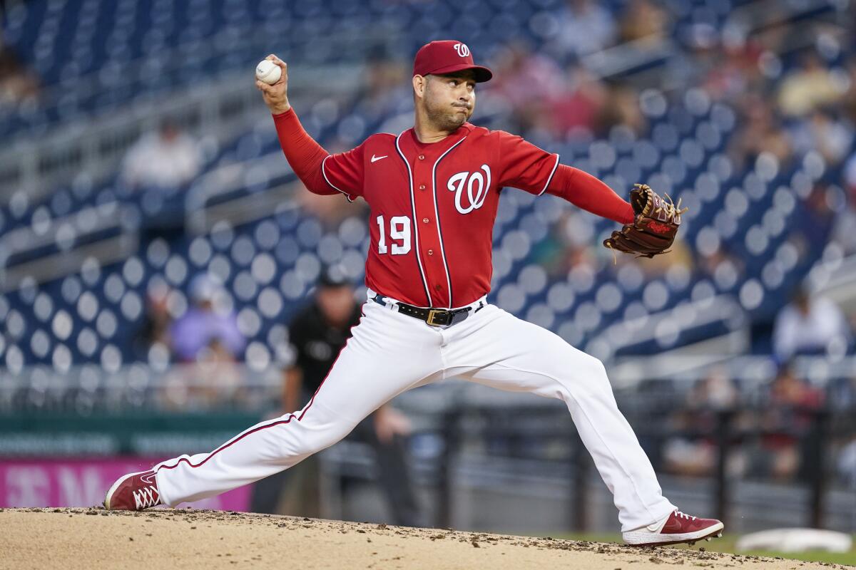 Sánchez earns first win since 2020, Nationals beat A's 5-1 - The San Diego  Union-Tribune