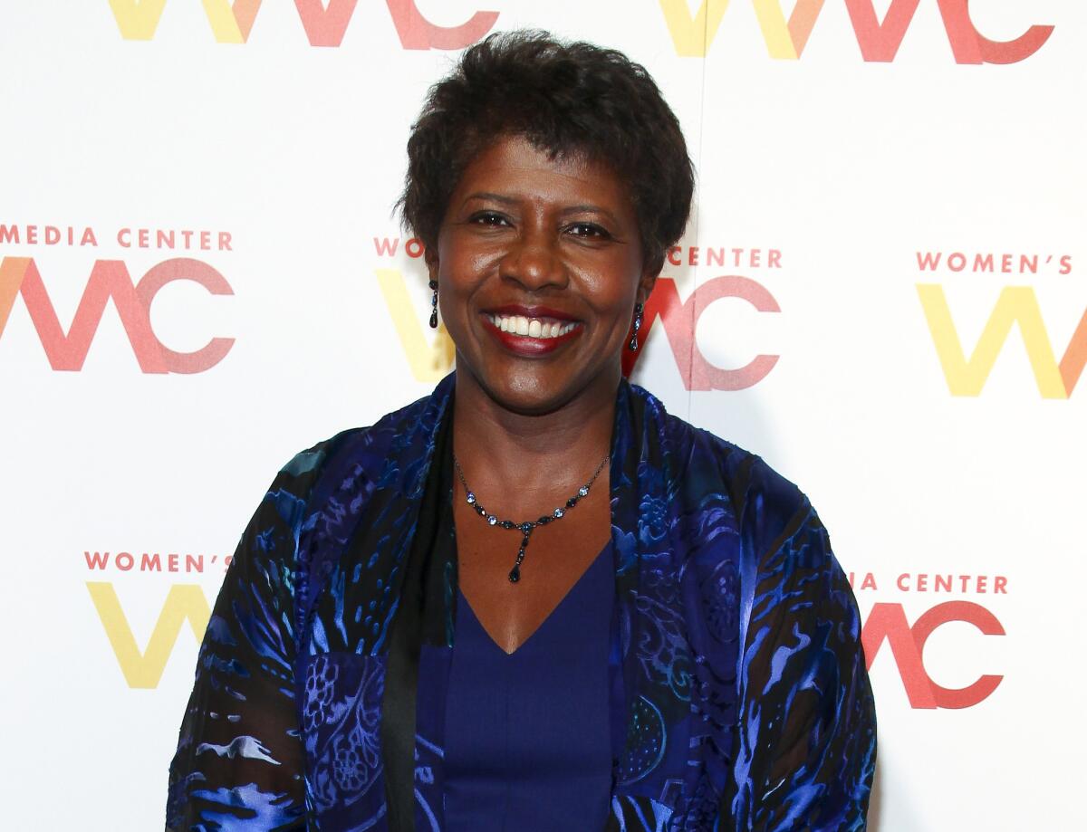 "PBS NewsHour" co-anchor Gwen Ifill is shown at the Women's Media Awards in New York on Nov. 5, 2015.