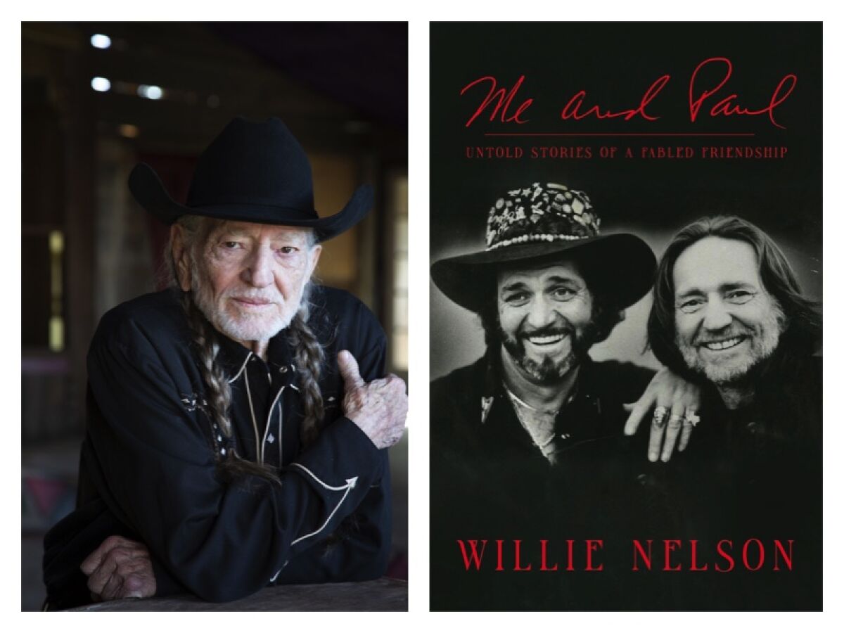 Book cover for "Me and Paul" by Willie Nelson and author photo.