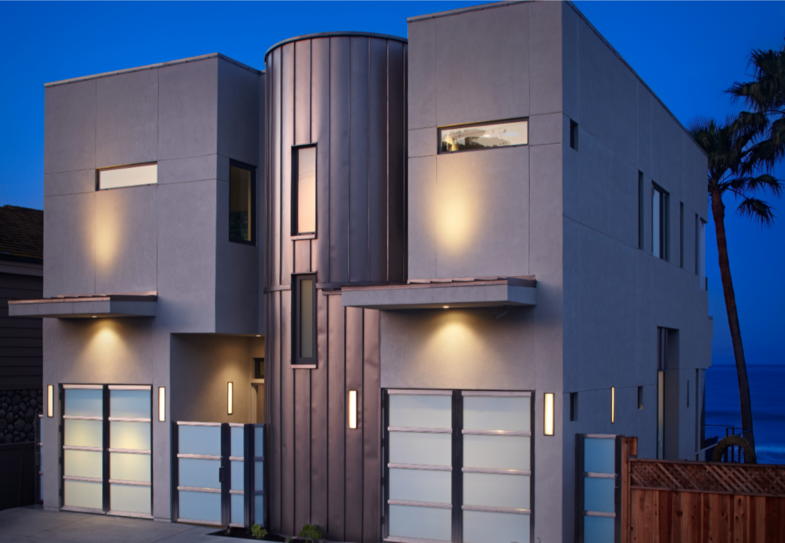 The two-story home was built with an emphasis on efficiency and boasts a net-zero carbon footprint.