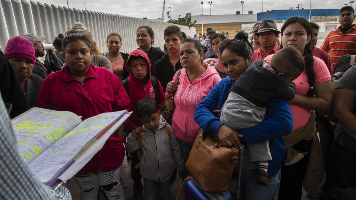 Immigrants seeking asylum in U.S. assembled in Tijuana, Mexico