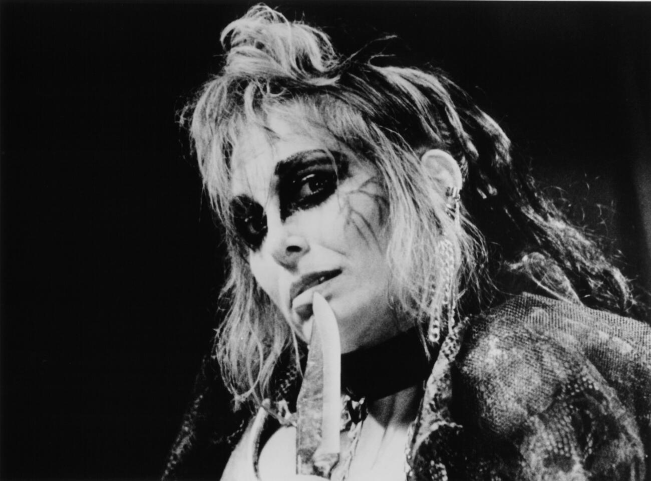 Marilyn Burns in a scene from the 1985 film "Future Kill."