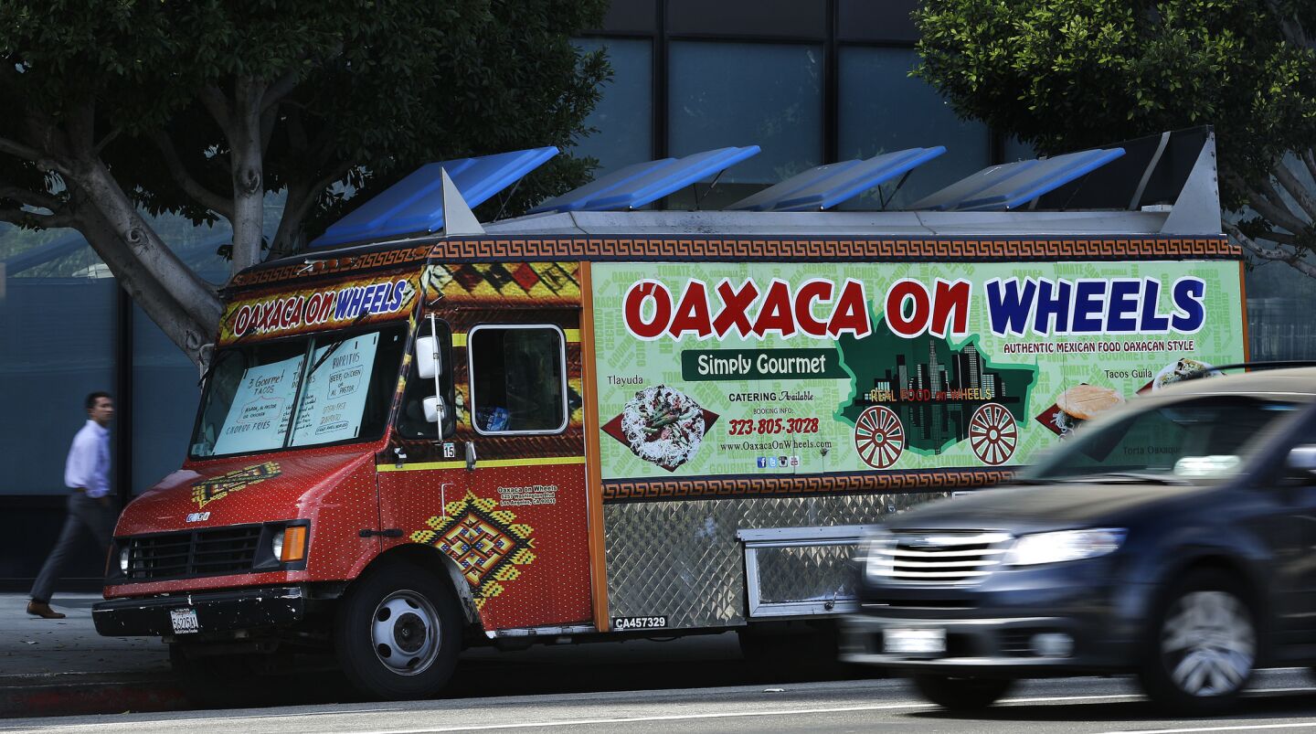 Tlayudas are on the menu at the Oaxaca on Wheels truck.