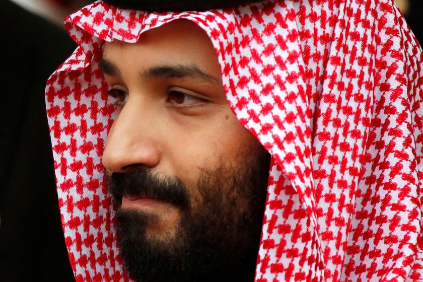 Frontline: The Crown Prince of Saudi Arabia -- PBS TV Series, Saudi Arabia's Crown Prince Mohammed bin Salman leaves the Hotel Matignon in Paris, France, April 9, 2018. REUTERS/Charles Platiau - RC1CDD41CDD0 Mohammed bin Salman in "Frontline: The Crown Prince of Saudi Arabia" on PBS.