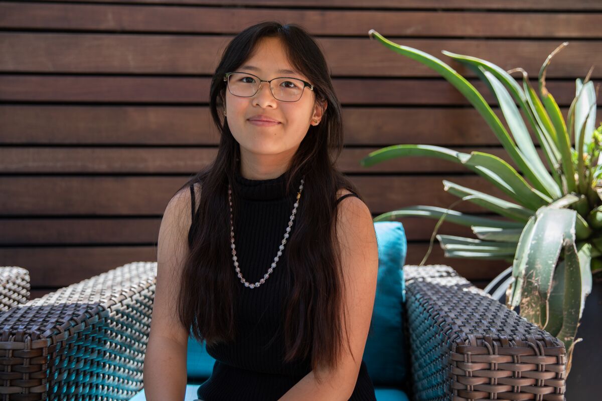 U-T Community Journalism Scholar Amy Wang attends Westview High School.