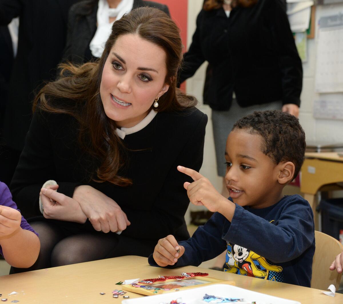 Catherine, Duchess of Cambridge, visits the Northside Center for Child Development on Monday in New York City.