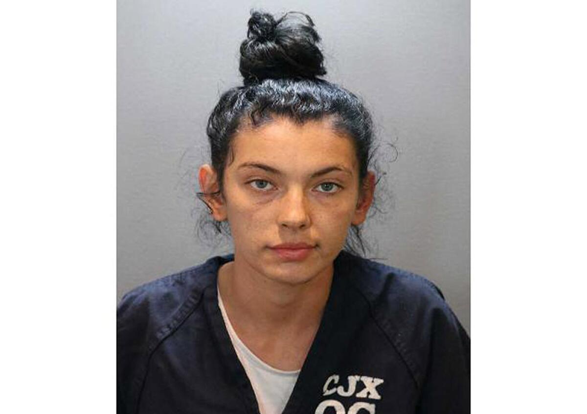 A woman's booking photo