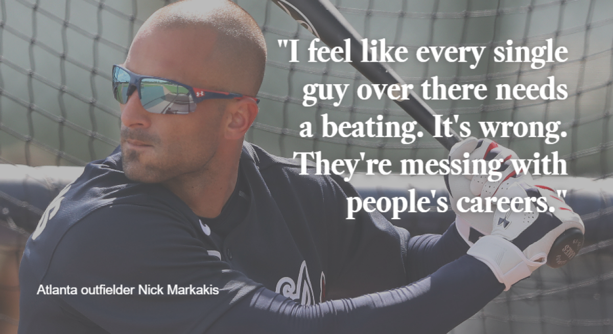 Nick Markakis once wanted Houston Astros players guilty of involvement in  cheating scandal to be beaten up