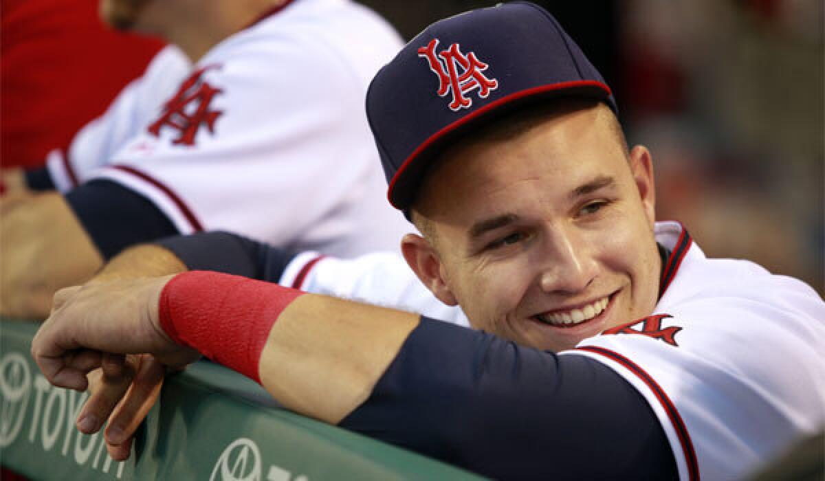 Angels star Mike Trout, shown last September, doesn't want to talk about contract negotiations this spring.