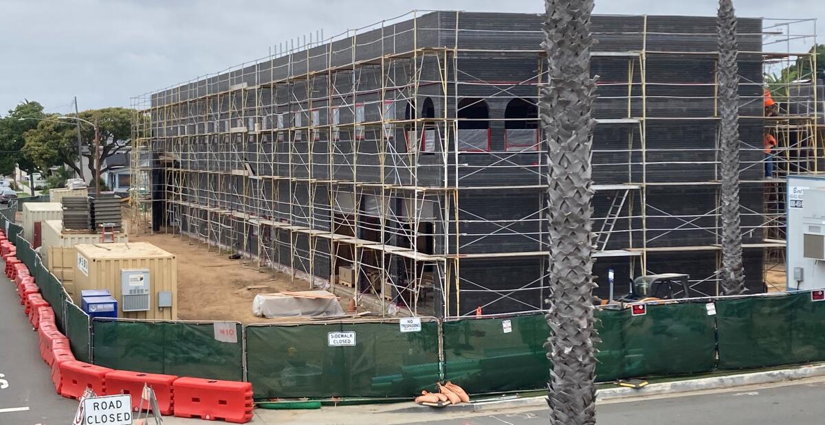The new Fire Station No. 1, going up next to the Oceanside Civic Center.