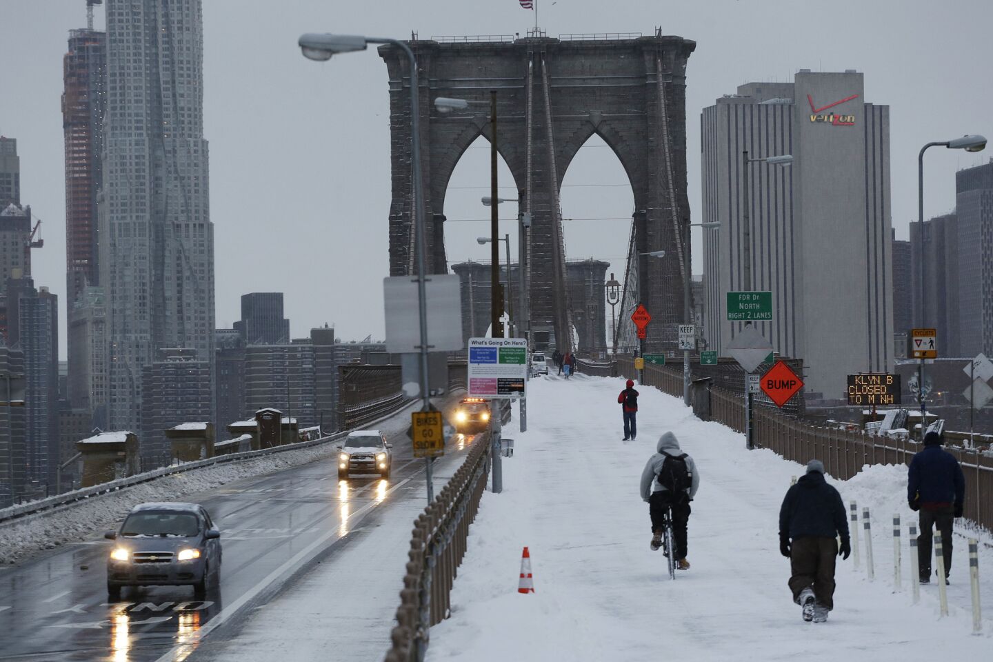 New York snowstorm will be one of biggest in city history, De Blasio