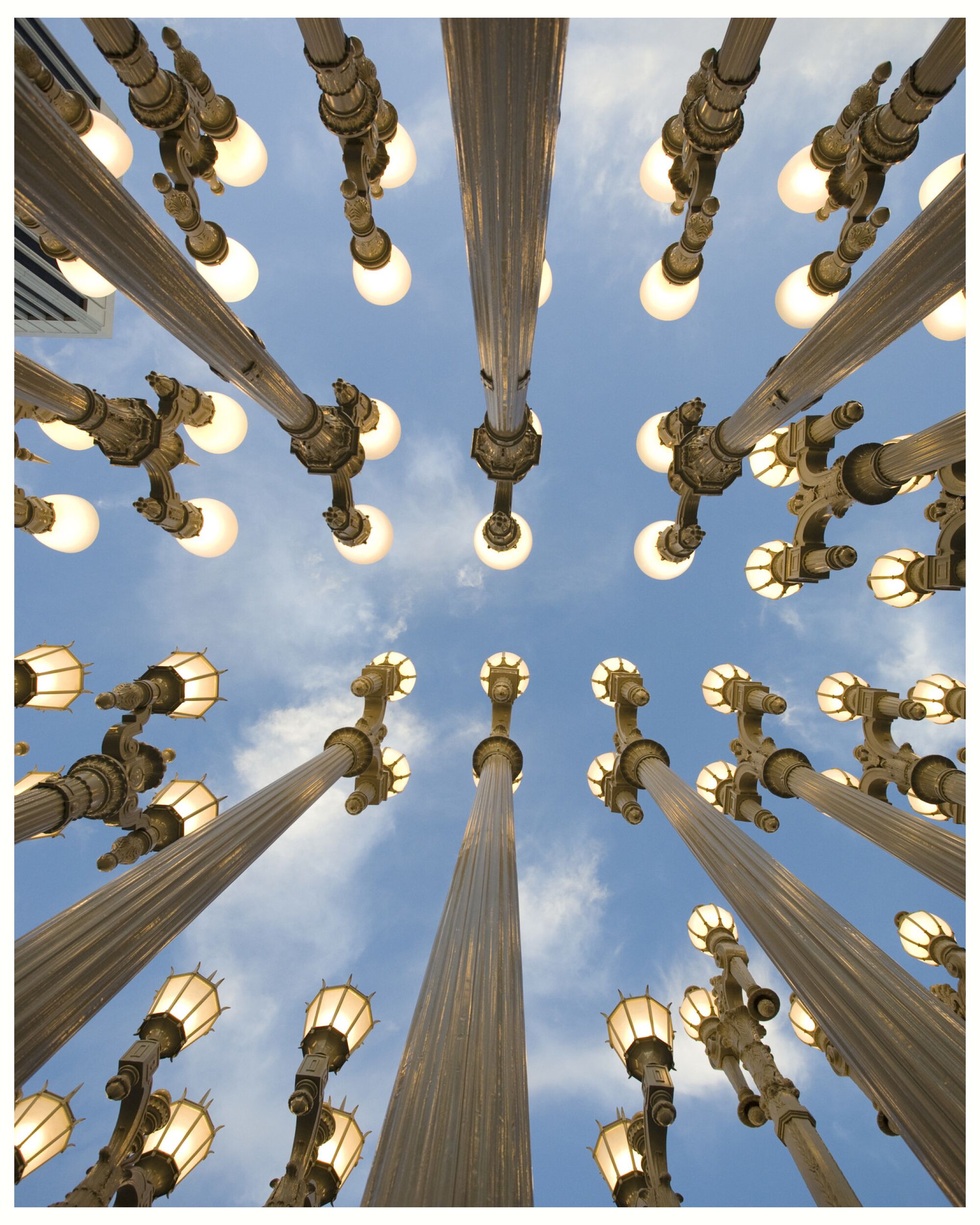 An Urban Light poster from LACMA