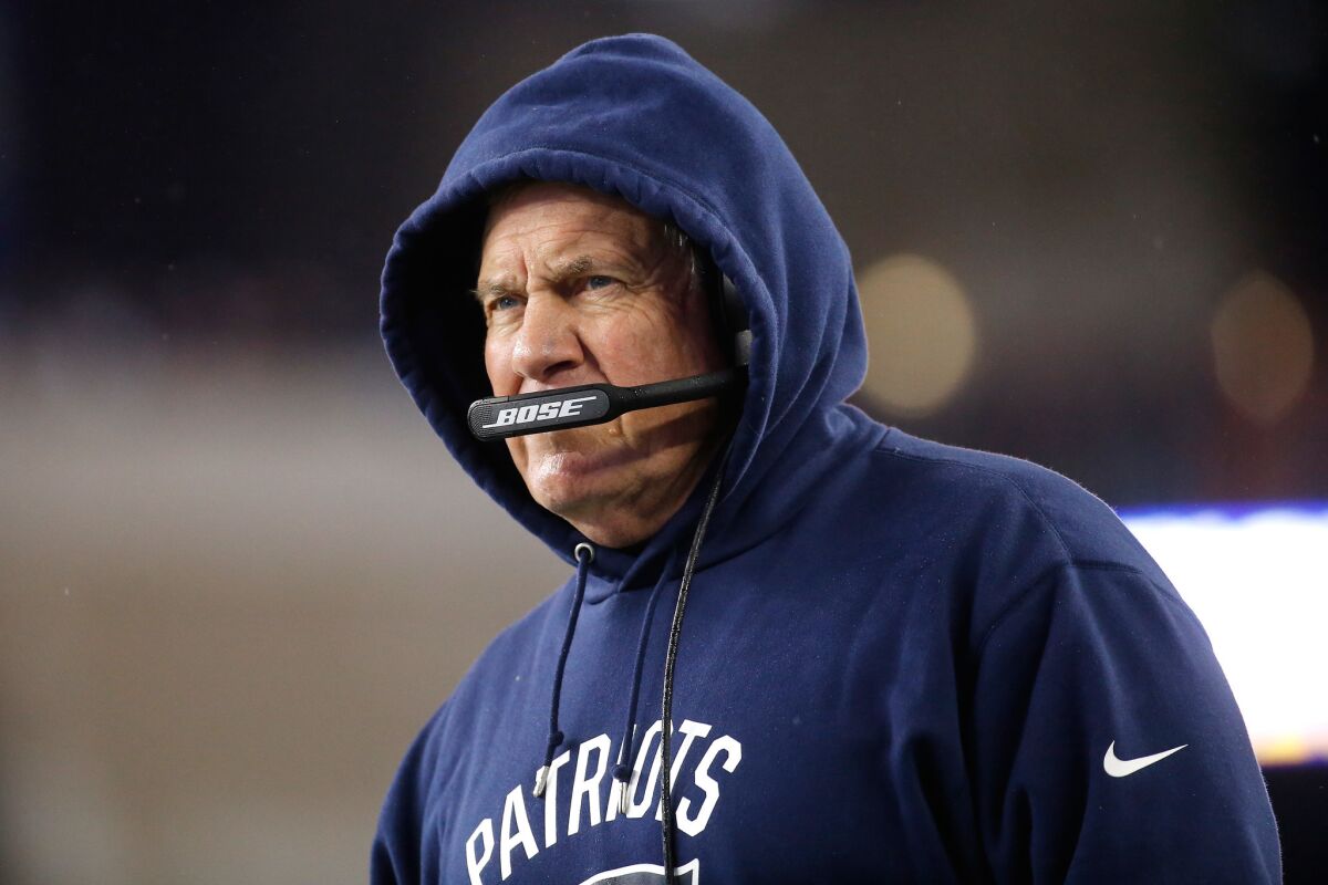 Odds are Patriots Coach Bill Belichick will don a blue hoodie during Super Bowl LI.