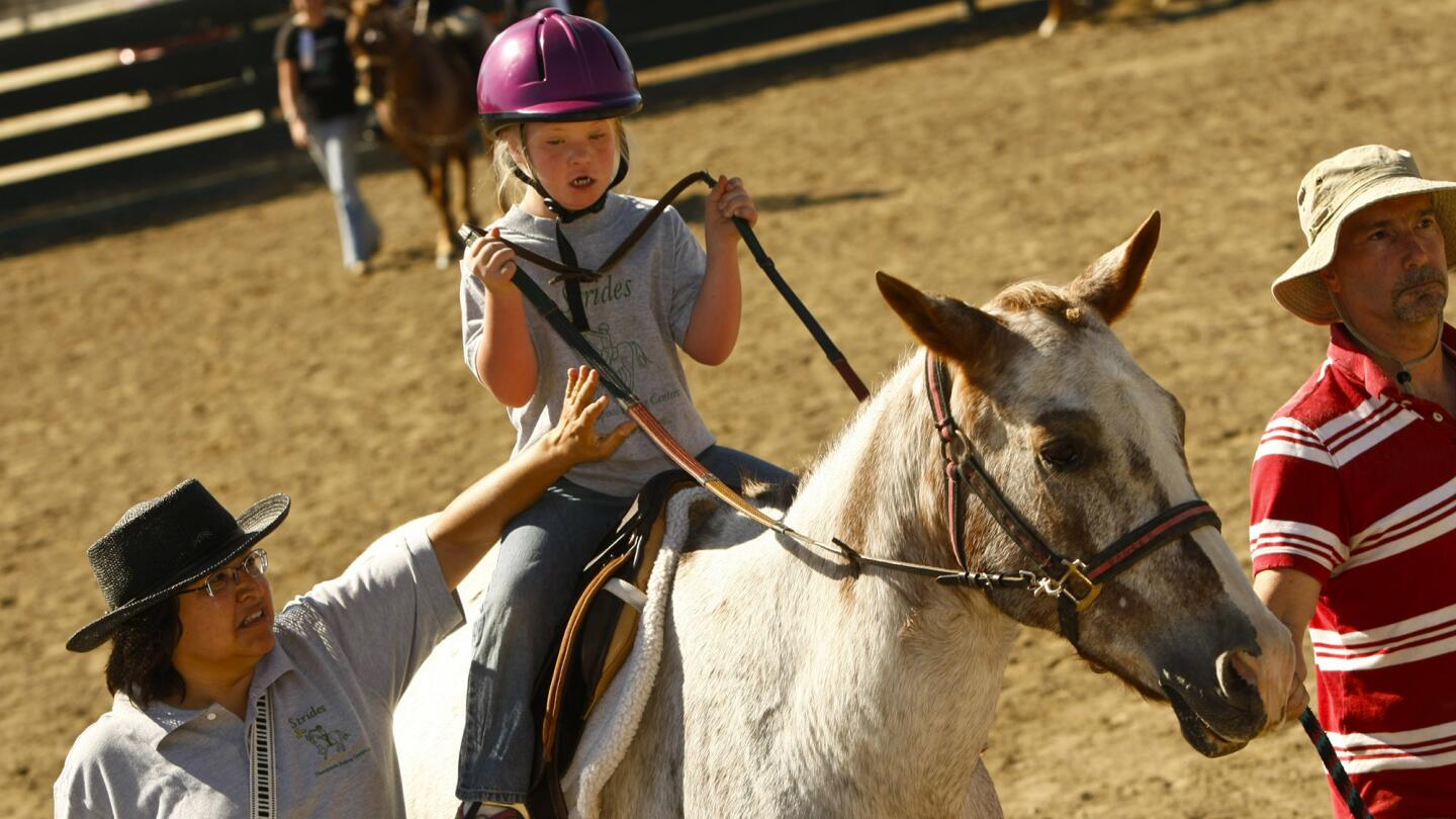 The Hansen Dam Equestrian Center hosts various riding competitions, including this Kiwanis event for kids.