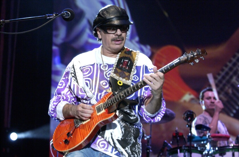 Guitar legend Carlos Santana