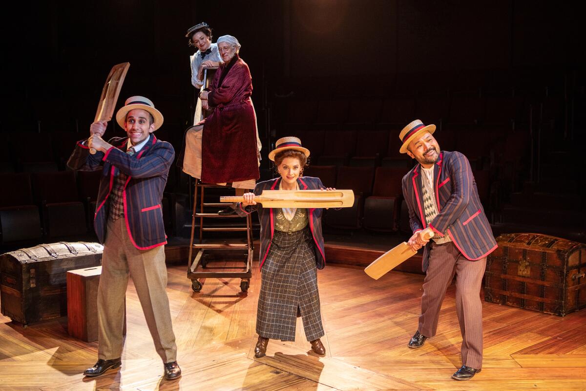 A scene from "Ebenezer Scrooge's BIG San Diego Christmas Show" at the Old Globe.