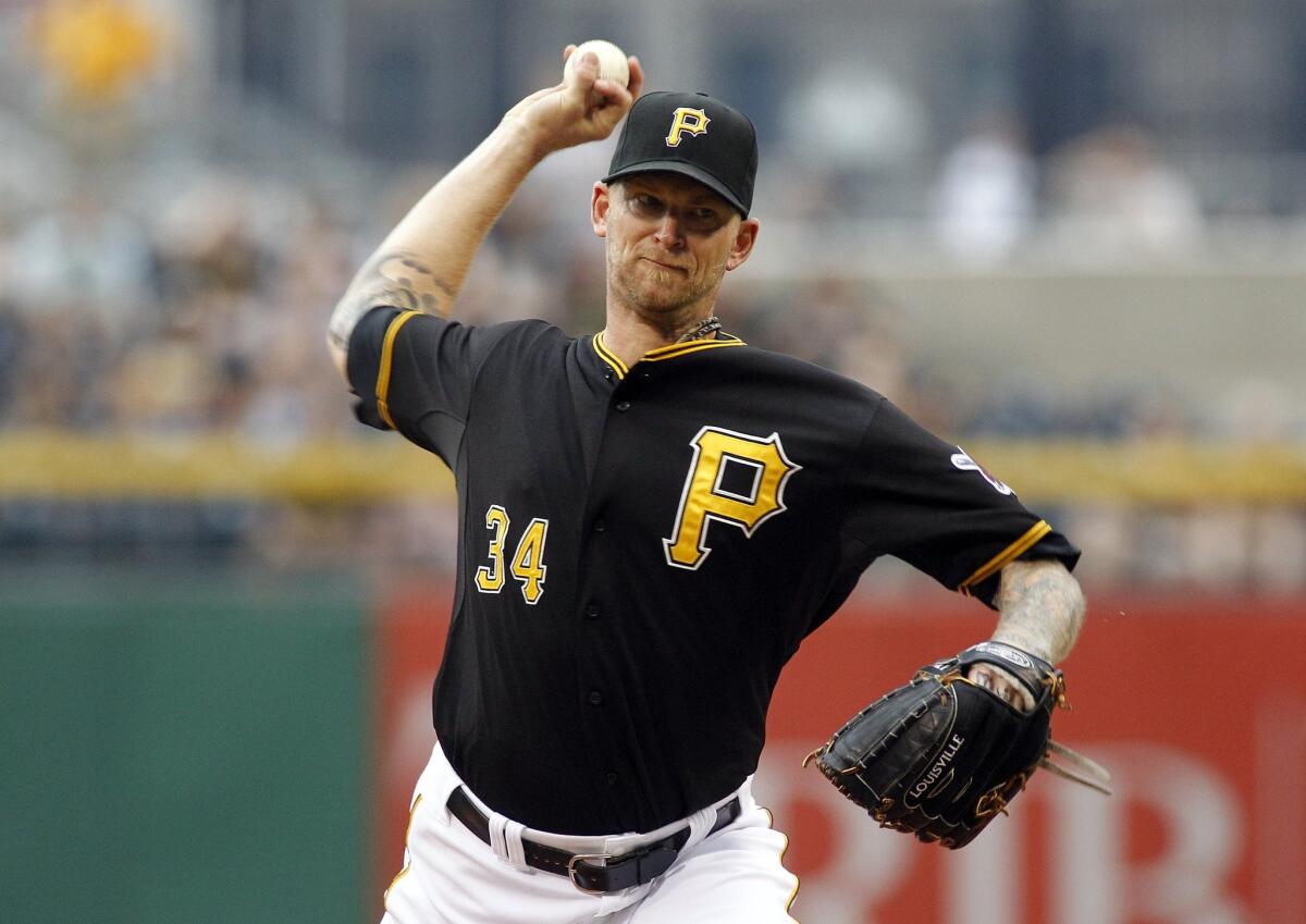 Pittsburgh pitcher A.J. Burnett has helped the Pirates into the top 5 of the MLB rankings.