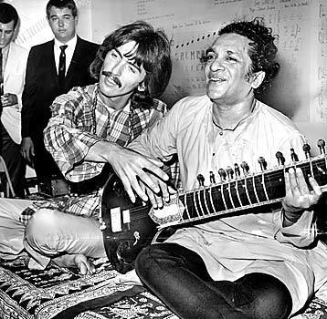 George Harrison and Ravi Shankar