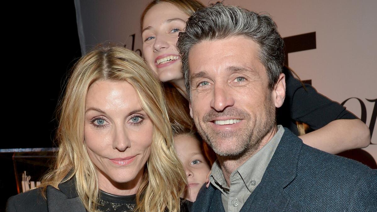 Jillian Dempsey, left, and Patrick Dempsey, who attended the Image Maker Awards at the Chateau Marmont together Jan. 12, are reportedly calling off their divorce.