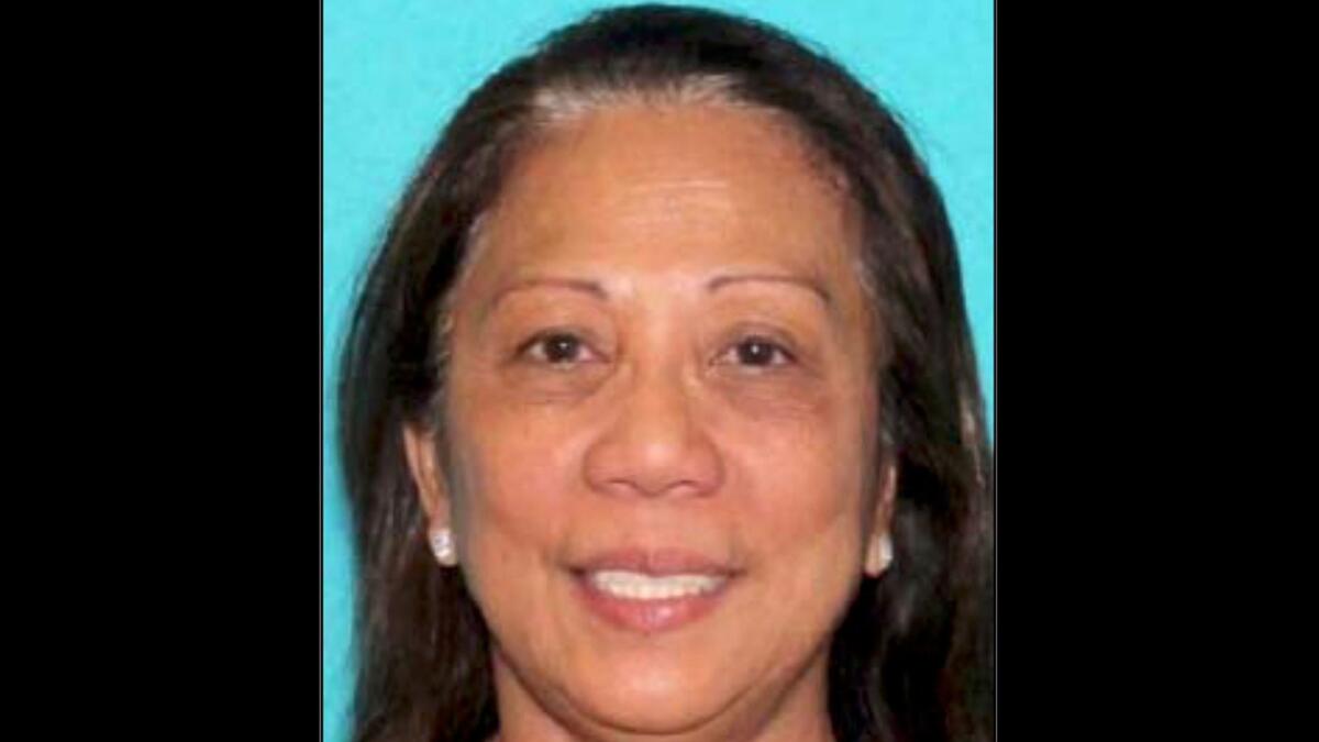 Marilou Danley, 62, returned to the United States from the Philippines on Tuesday night.