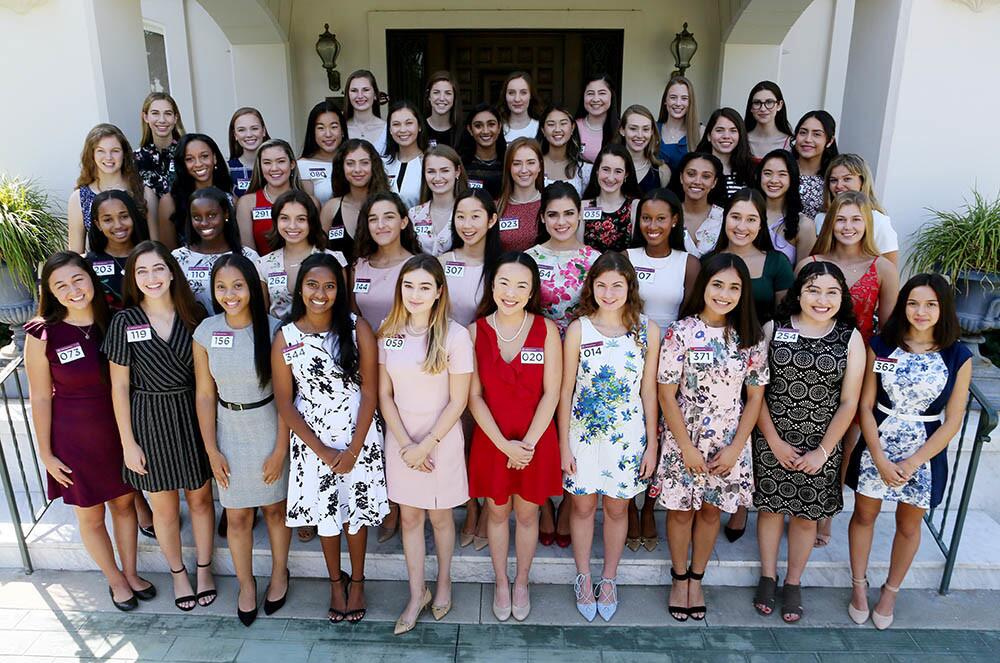 Forty-four finalists for the 2019 Pasadena Tournament of Roses Royal Court were picked from more than 800 participants, at the Tournament House in Pasadena on Wednesday, Sept. 26, 2018. Five local participants from La Canada High School are in the group of finalists.