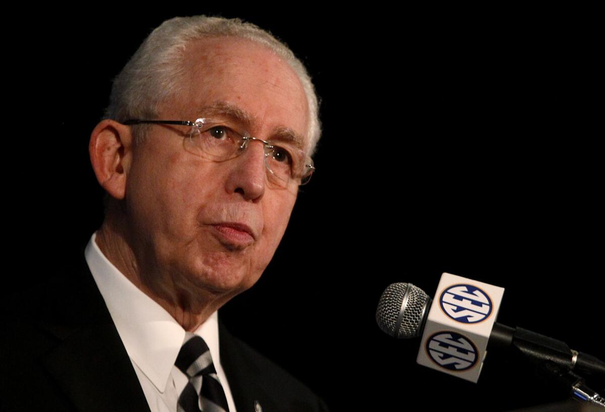 Southeastern Conference Commissioner Mike Slive says colleges are "going through a historic evolution" in the wake of a judge's decision in the Ed O'Bannon lawsuit.