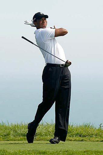 Tiger Woods tee shot