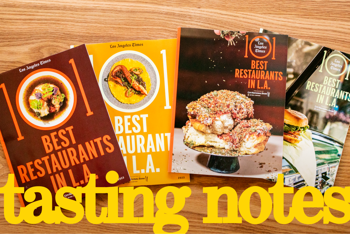 Four covers of the 101 Best Restaurants print magazine