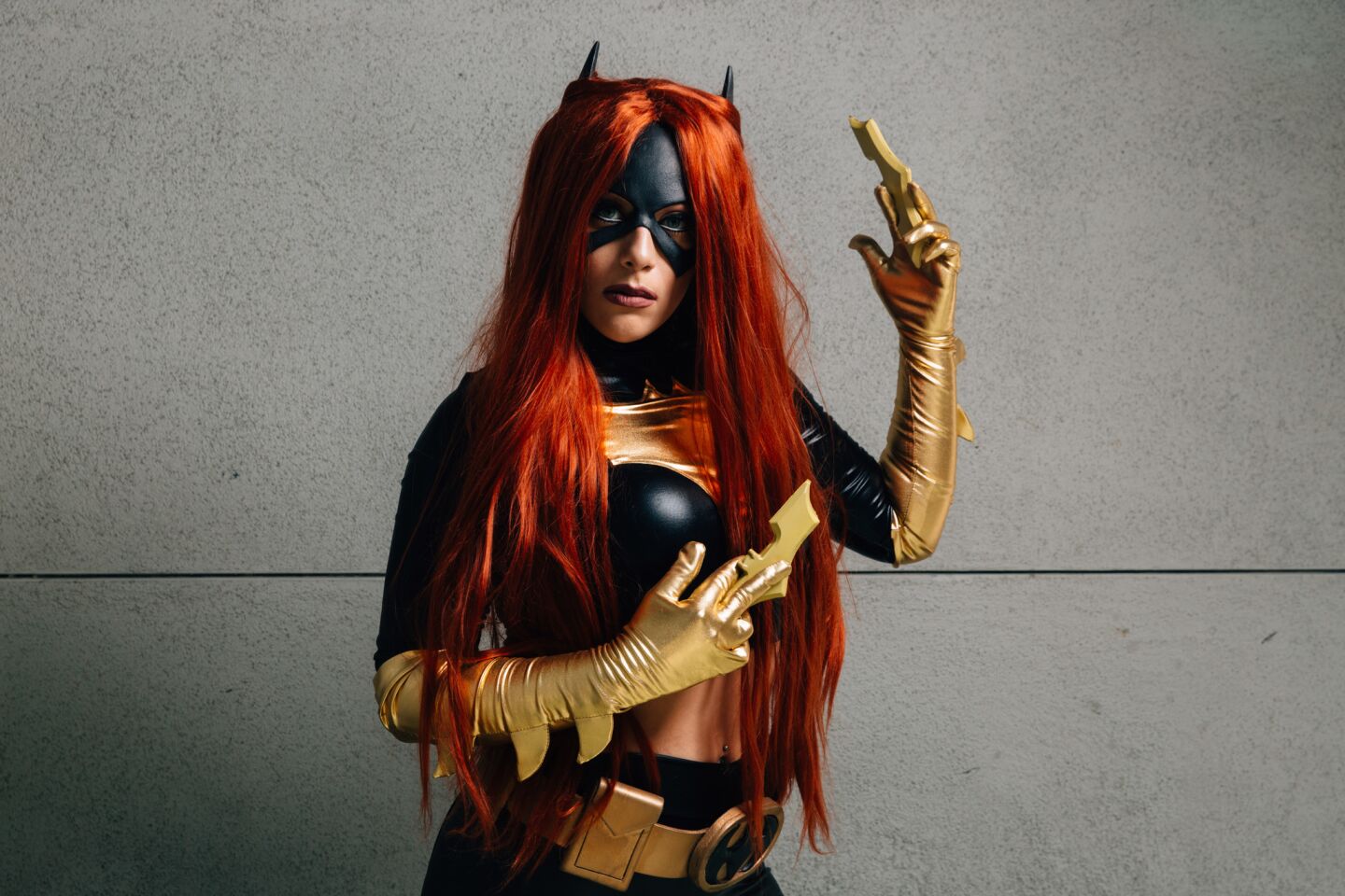 Marlyne Hurtado, 29, of San Diego, cosplays as Batgirl from “Batman: Thrillkiller.”