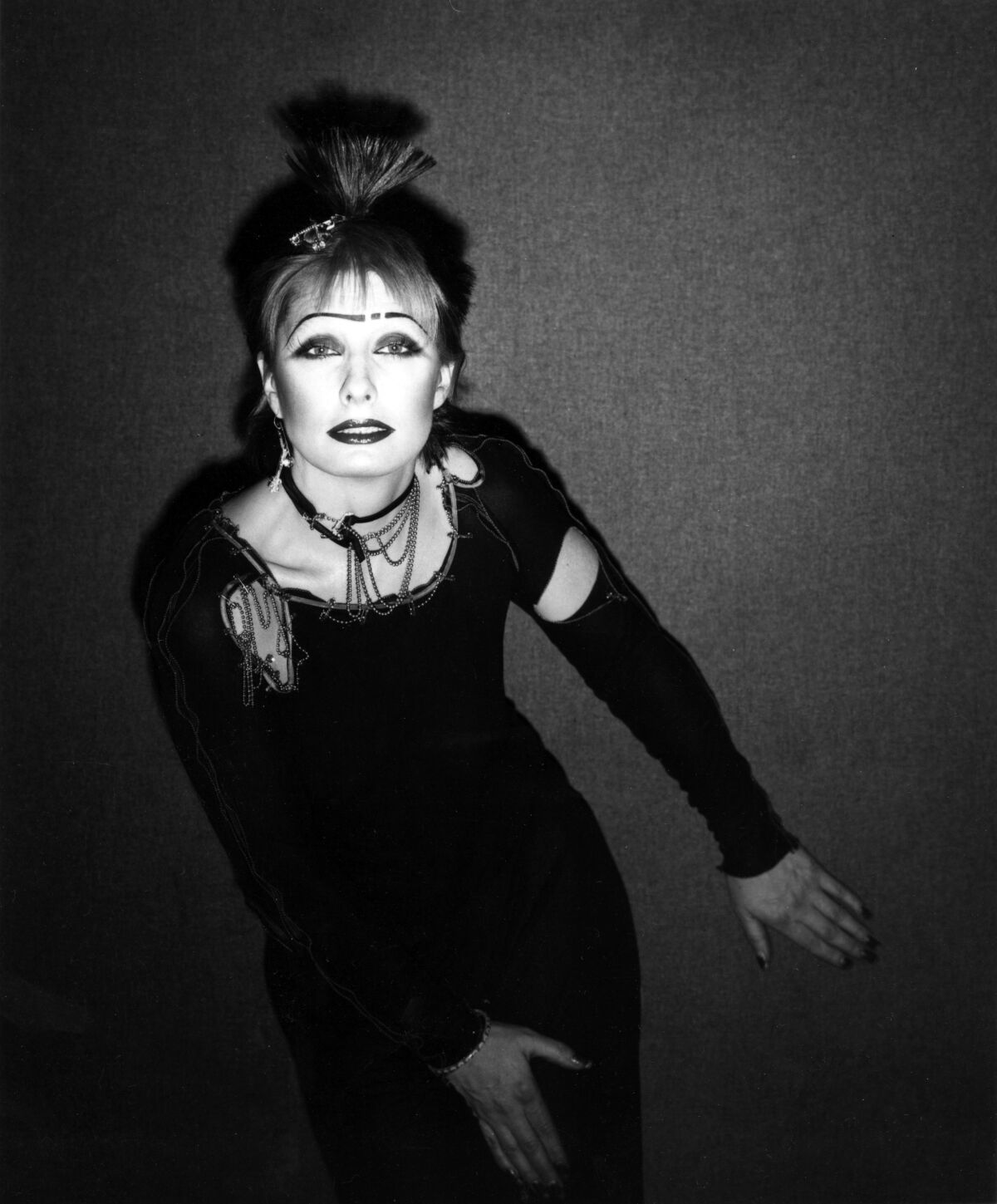 Designer Zandra Rhodes, the so-called "Princess of Punk," in 1977. 