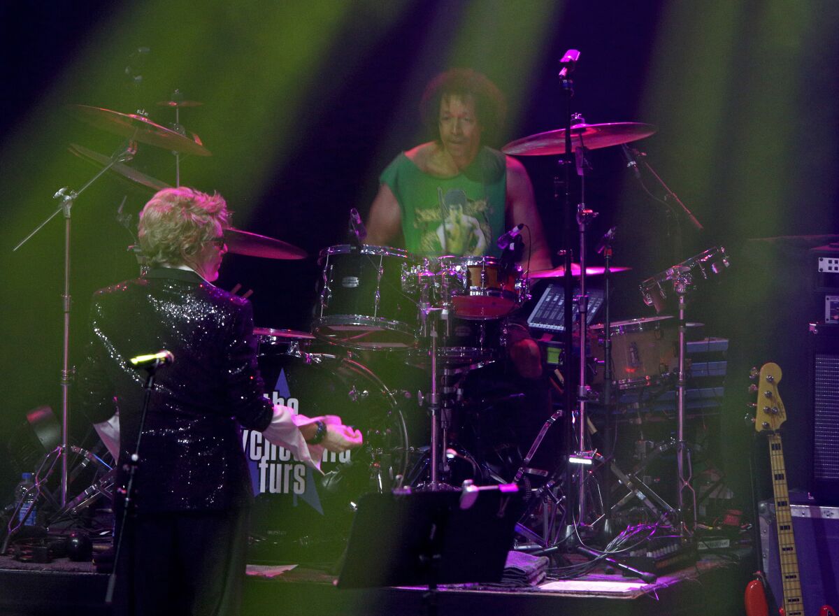 Psychedelic Furs frontman Richard Butler with drummer Zack Alford.