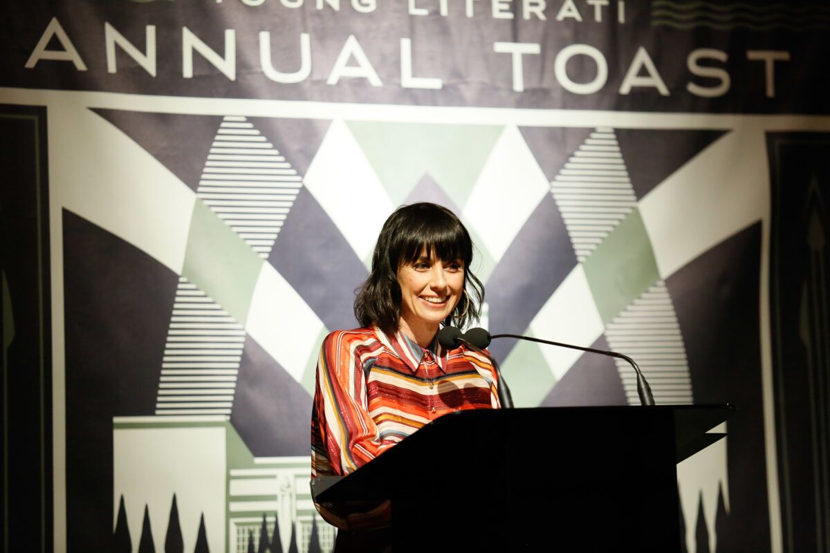 Constance Zimmer at the Young Literati's Toast event.