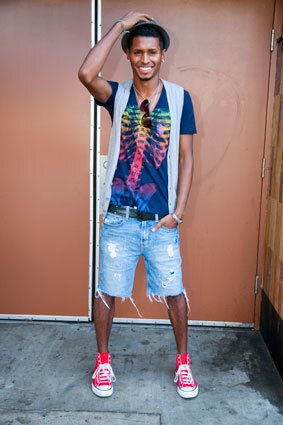 By Colin Young-Wolff, Special to The Times Peter Molina of West L.A. likes a "comfortable, fashion-forward" look. MORE FASHION LINKS: Street Fashion: Abbot Kinney, Venice Style Scout: U.S. Open of Surfing The Image Photo Booth: Comic-Con 2009 Street Fashion: Melrose Trading Post