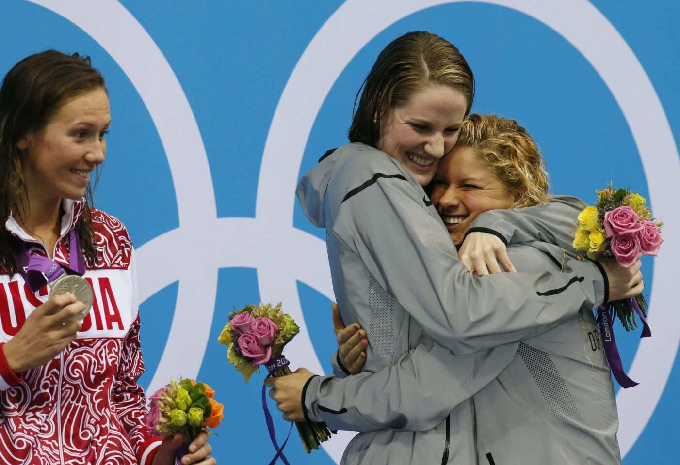 Missy Franklin and Elizabeth Beisel