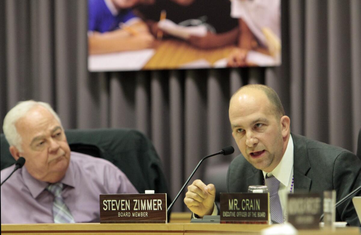 Los Angeles Unified School District board member Steven Zimmer discusses options for filling post after the death of fellow trustee Marguerite Poindexter LaMotte.