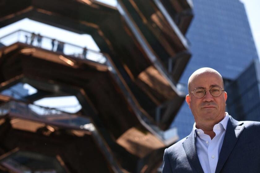 MANHATTAN, NEW YORK, MAY 23, 2019 CNN President Jeff Zucker is seen in the Plaza of Hudson Yards, near the Vessel, in Manhattan, NY. 5/23/2019 Photo by Jennifer S. Altman/For The Times