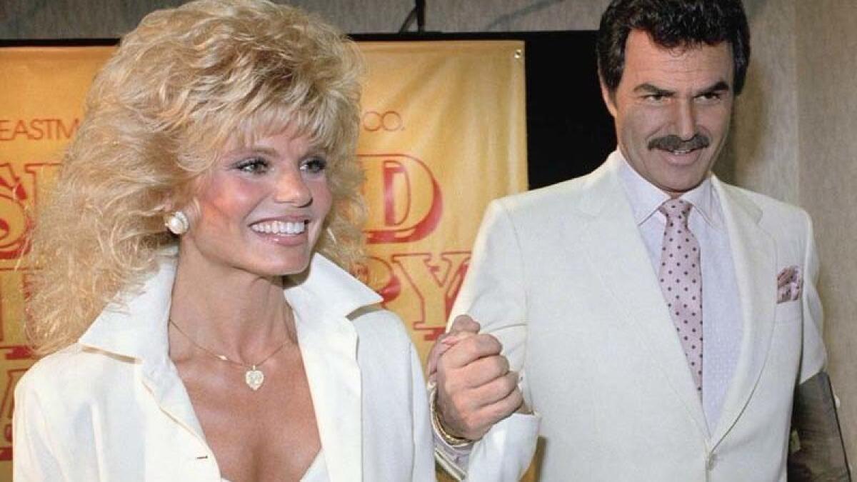 Loni Anderson and Burt Reynolds in 1987, a year before they got married.