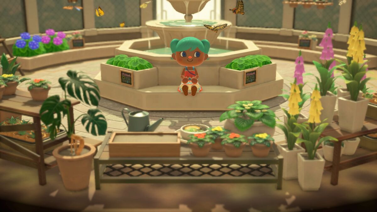 Do nothing but hang in a garden that you helped build in "Animal Crossing: New Horizons."