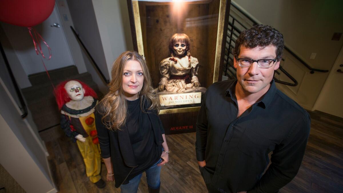 New Line Cinema co-heads Carolyn Blackwood and Richard Brener at Warner Bros.