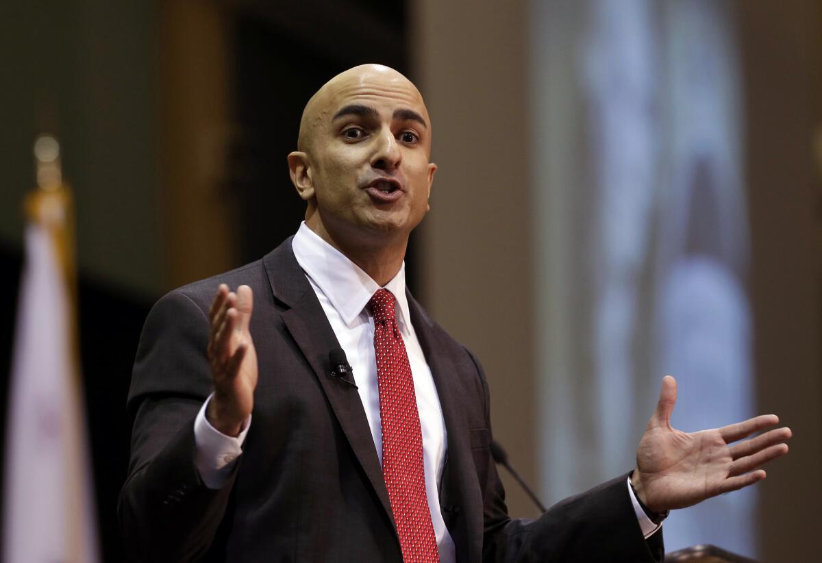 Neel Kashkari, a former Goldman Sachs and Treasury Department official, announced in Sacramento on Tuesday that he would run for governor of California.
