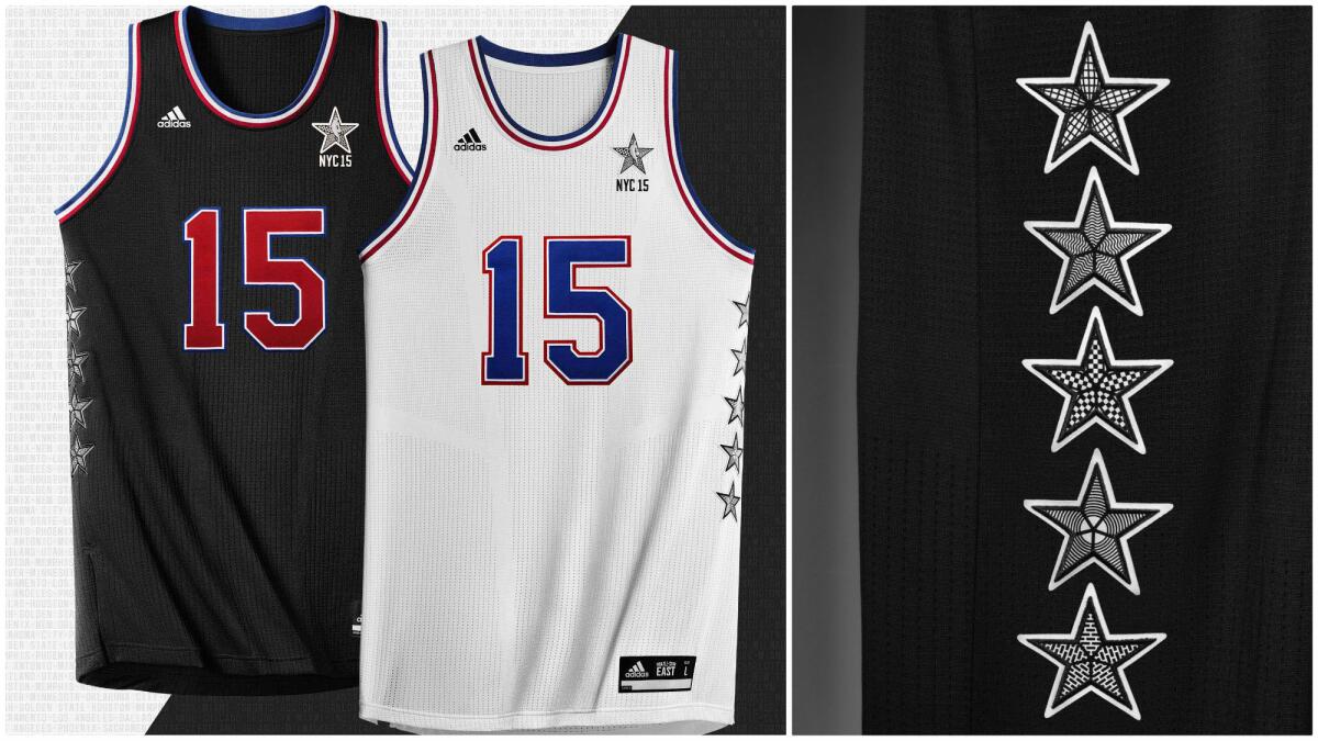 Adidas unveils a five-star 2015 NBA All-Star uniform - Los Angeles Times