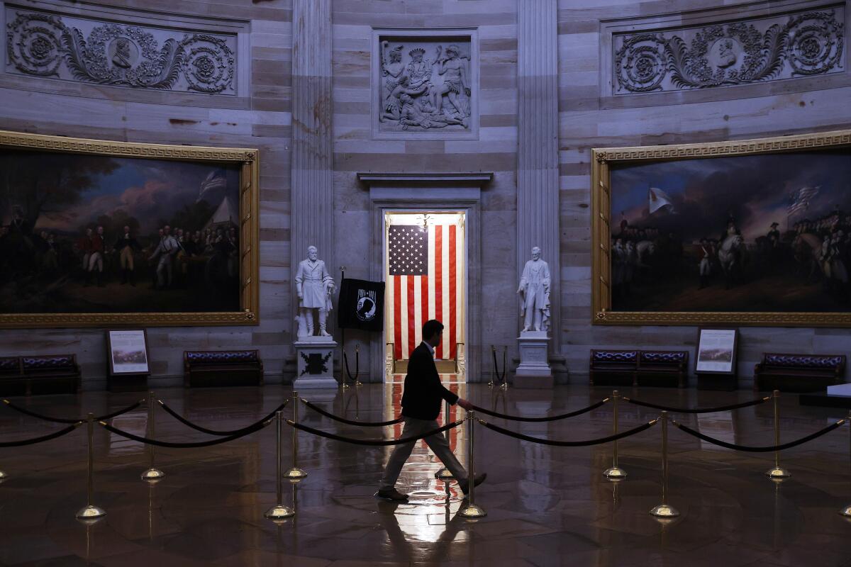 Empty U.S. Capitol
