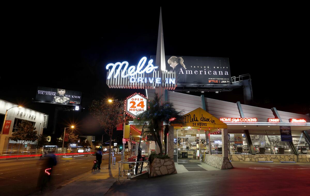 The famed Mel's Drive-In restaurant in West Hollywood.