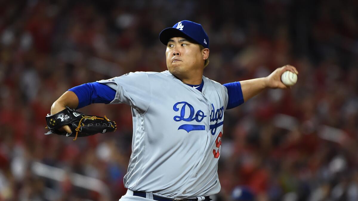 Hyun-Jin Ryu flirts with perfection in Dodgers' win over Reds - Los Angeles  Times