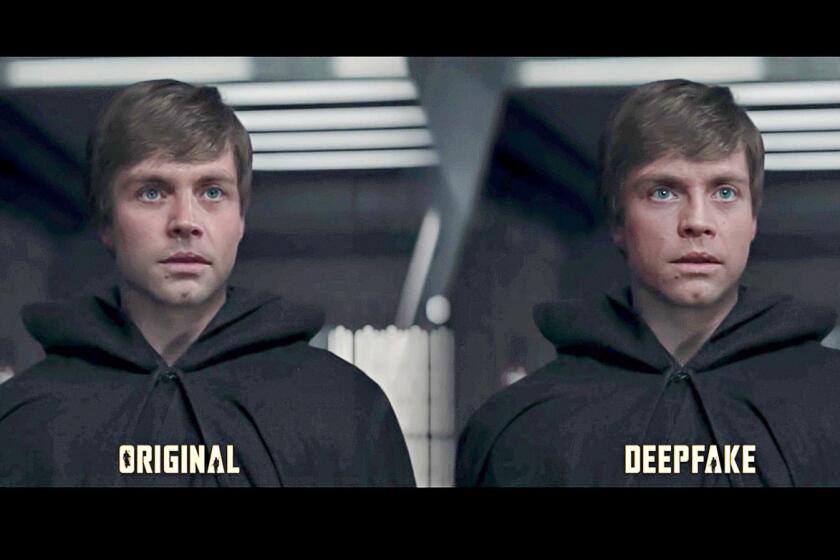 La imagen original y la mejorada de Luke Skywalker no es la primera que ha hecho este youtuber en sus videos.