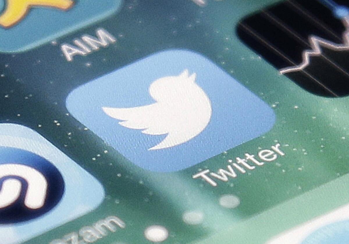 The icon for the Twitter app shown on an iPhone. A former engineer at the social media company is speaking out on diversity issues.