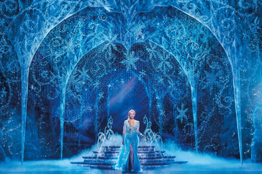 Caroline Bowman as Elsa in "Frozen — The Musical."