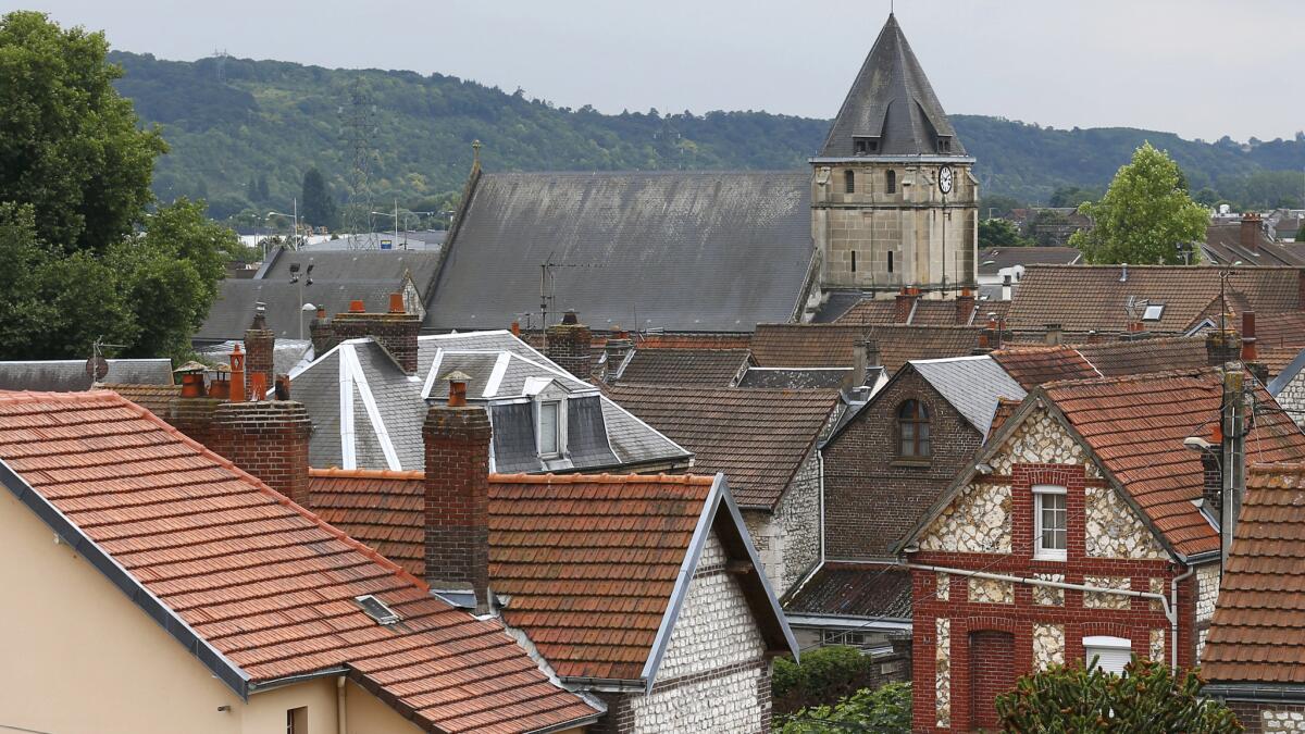 A priest was killed in an attack at the St. Etienne church on the outskirts of Rouen, France.